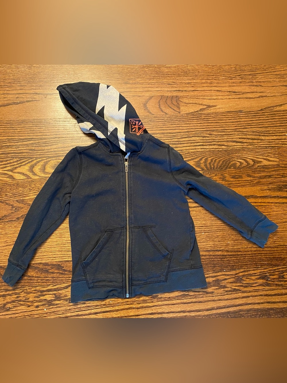 Tea Kids Zip-Up Lightning Hoodie Sweatshirt Jacket 5 5t
